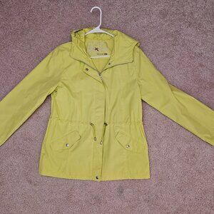 EXCELLENT CONDITION ZERO XPOSUR WOMENS MEDIUM LIME GREEN RAIN JACKET